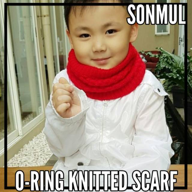 KIDS INFINITY KNITTED NECK SCARF