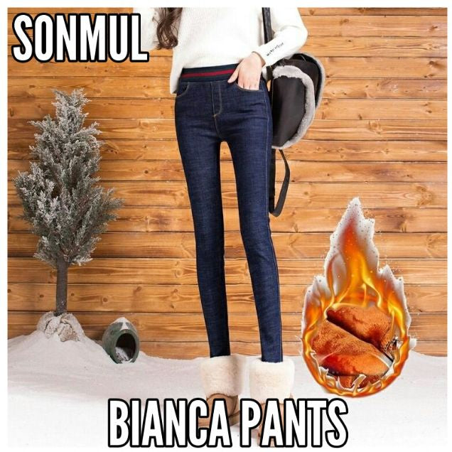 BIANCA  DENIM THERMAL PANTS