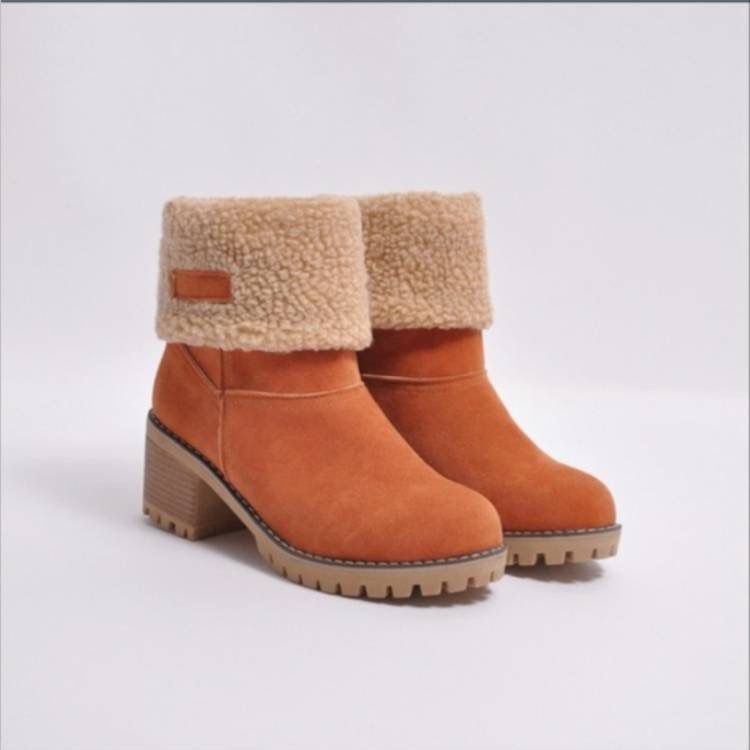 WINTER SUEDE WOOL FOLDABLE BOOTS THERMAL