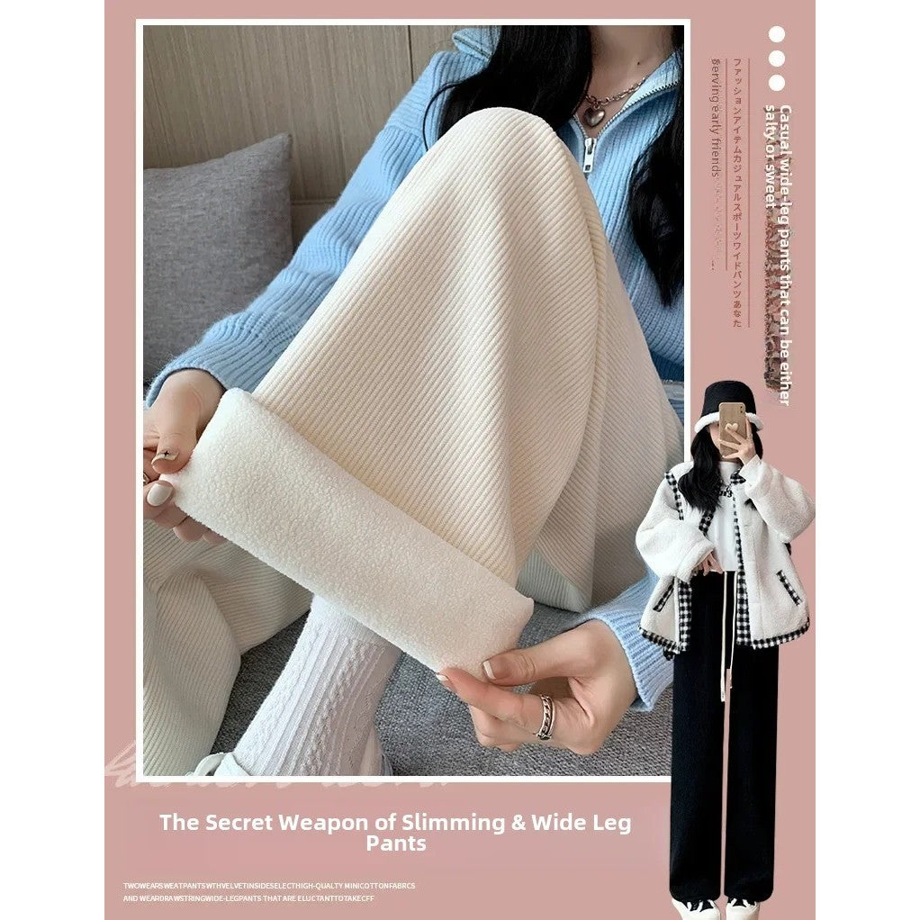 CHENILLE THERMAL LONG PANTS