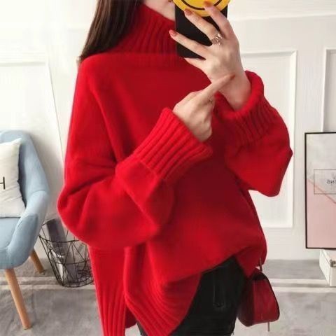 HARUMI SWEATER TOP HIGHNECK KNIT WOOL BLEND