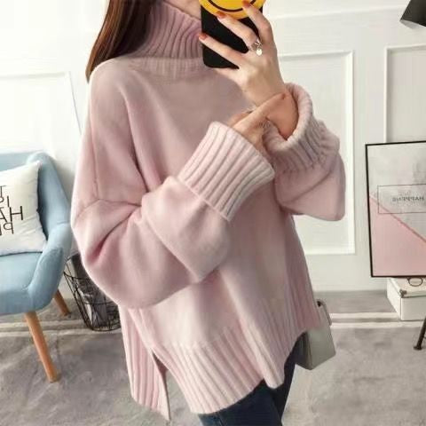 HARUMI SWEATER TOP HIGHNECK KNIT WOOL BLEND