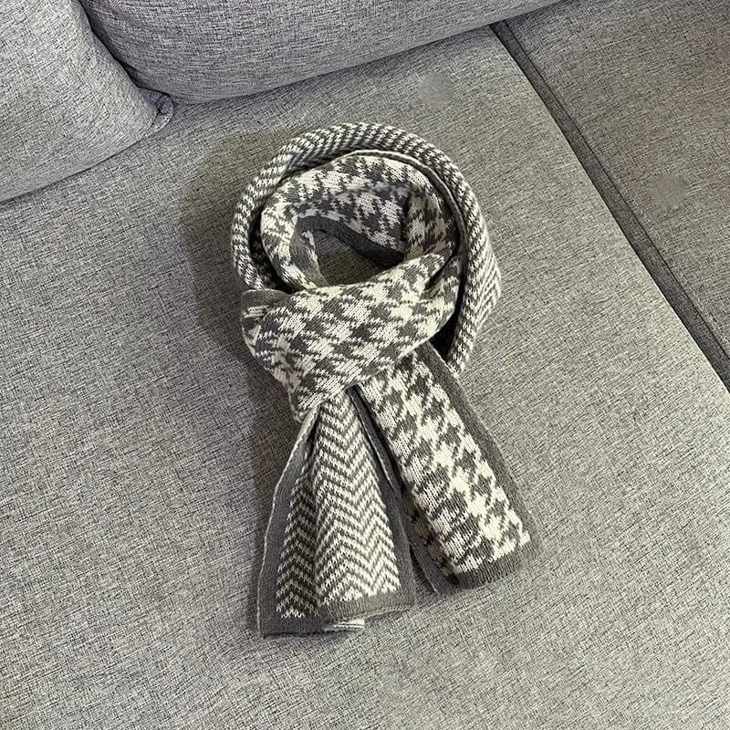 PREMIUM NECK SCARF HOUNDSTOOTH SHAWL