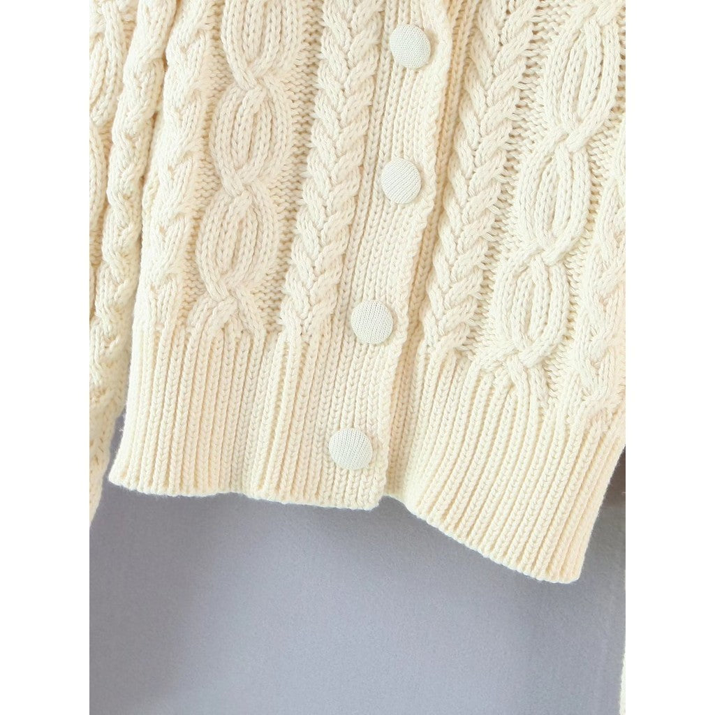 CANDY KNIT FUR CARDIGAN