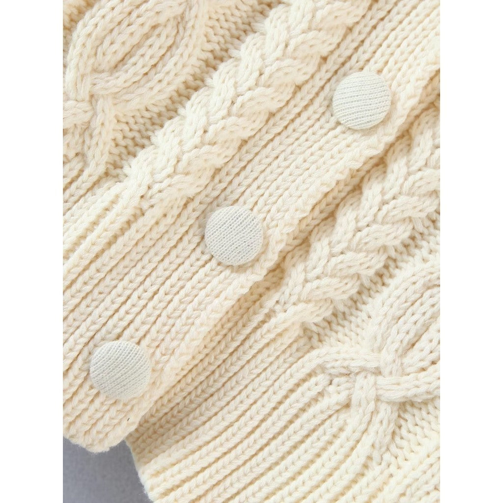 CANDY KNIT FUR CARDIGAN