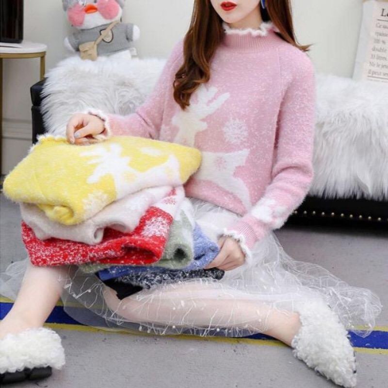 CAROL CHRISTMAS EDITION KNIT SWEATER TOP
