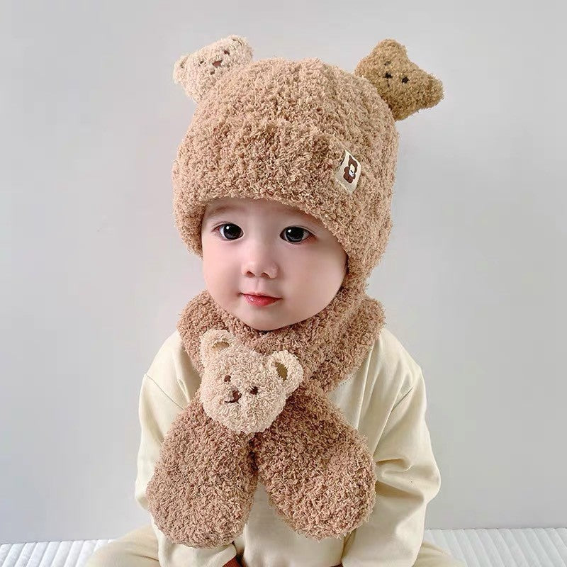 BEARLY SET KIDS BEANIE HAT + SCARF