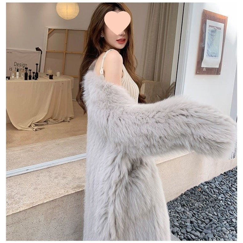 CECILIA WOMAN FURRY COAT