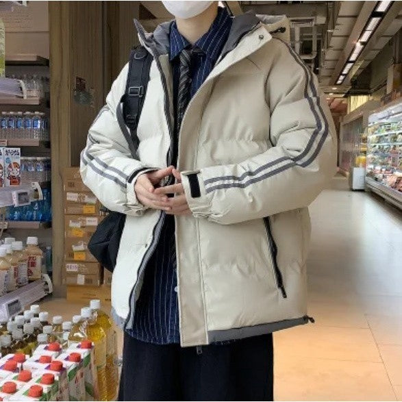 STRIPE MAN WINTER PADDING PUFFER COAT WATERPROOF WINDPROOF