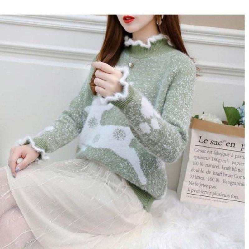 CAROL CHRISTMAS EDITION KNIT SWEATER TOP