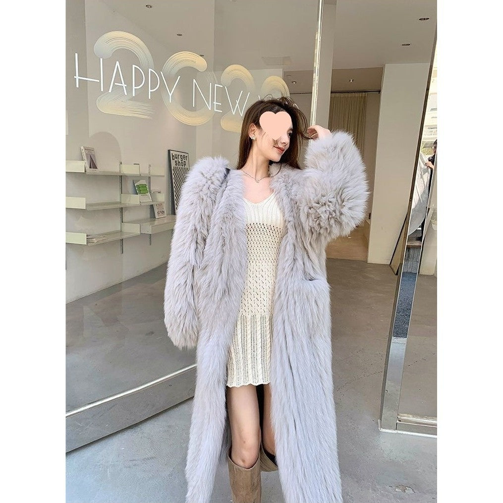 CECILIA WOMAN FURRY COAT