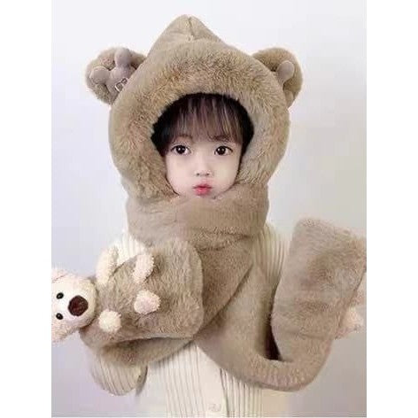 PATRICIA 3 IN 1 HOODIE BEANIE HAT SHAWL