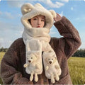 PATRICIA 3 IN 1 HOODIE BEANIE HAT SHAWL