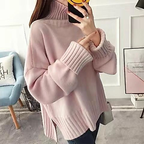 HARUMI SWEATER TOP HIGHNECK KNIT WOOL BLEND
