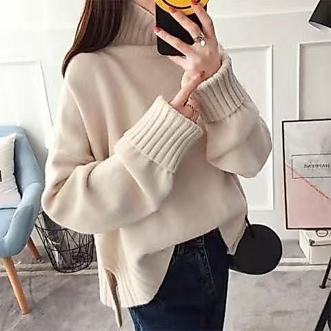HARUMI SWEATER TOP HIGHNECK KNIT WOOL BLEND