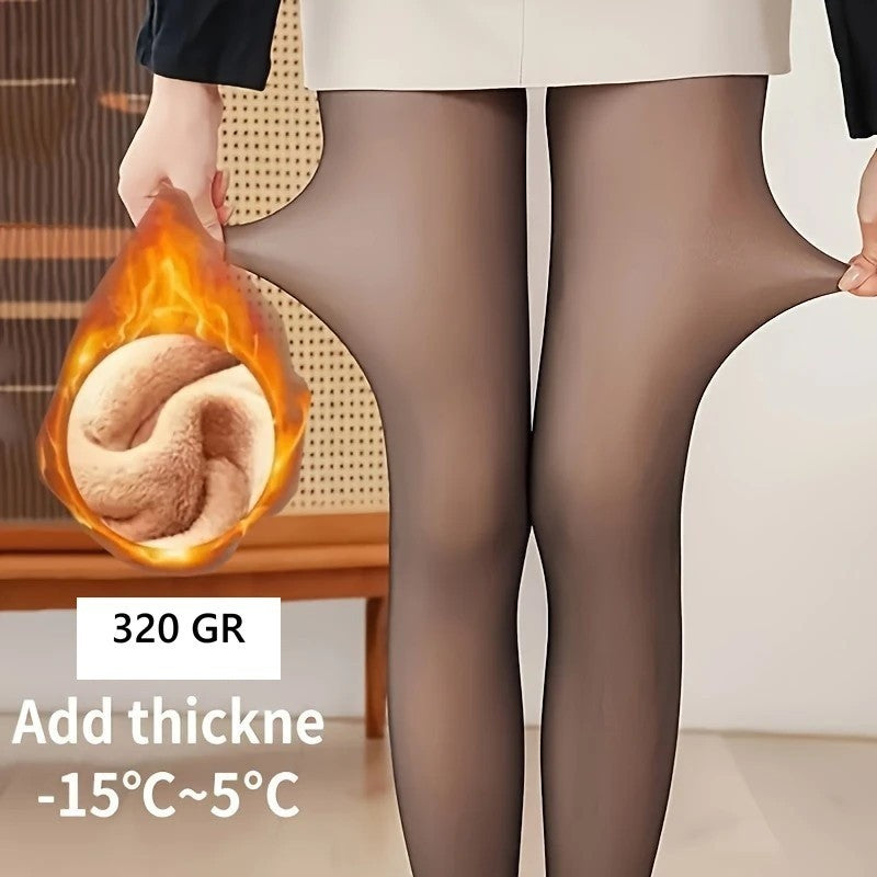 WOMAN WINTER THERMAL TWO TONE LEGGING 320 GR ( BIGGER SIZE )