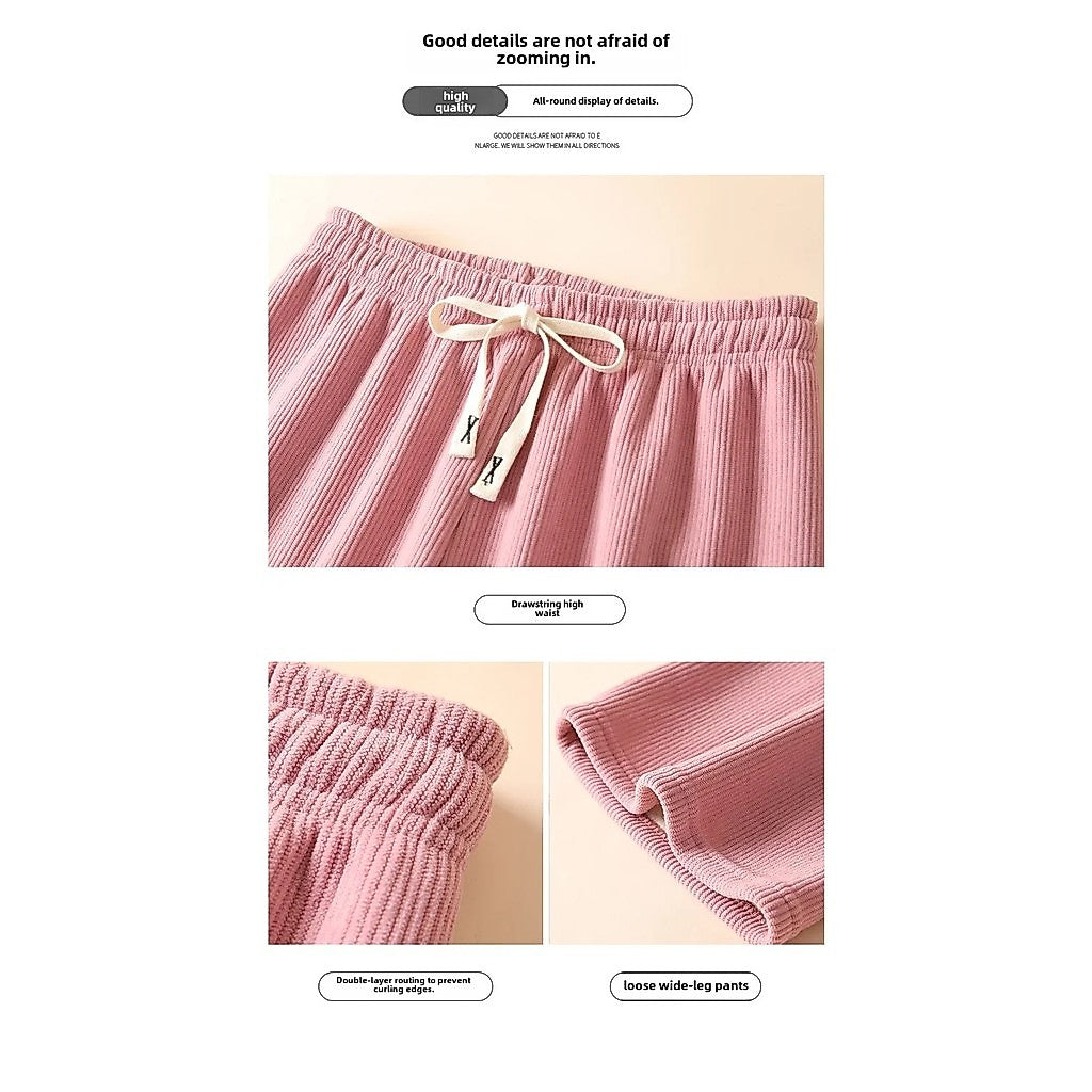 CHENILLE THERMAL LONG PANTS