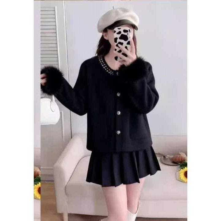 BLINGSEOUL SOFT FURRY CARDIGAN