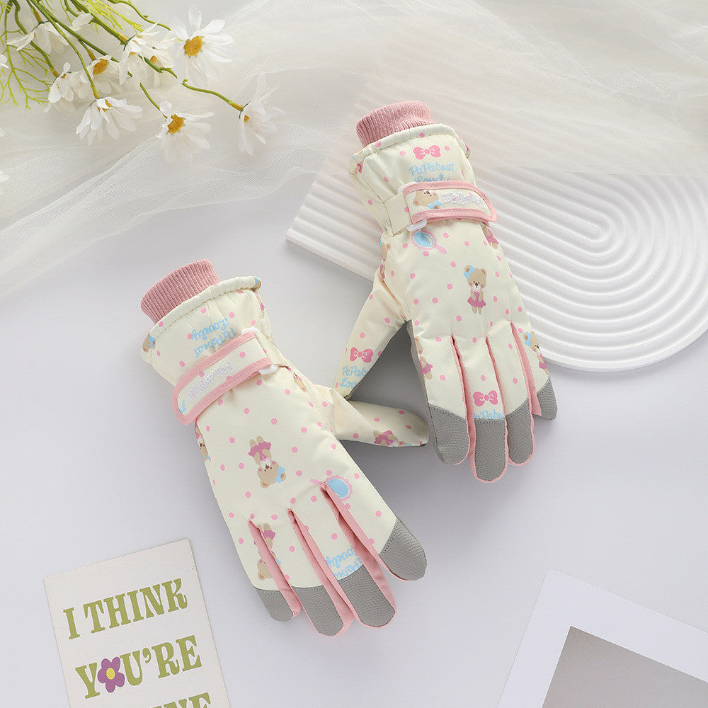 SKI SNOW PADDED WINTER GLOVES