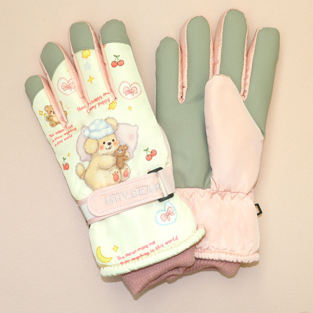 SKI SNOW PADDED WINTER GLOVES