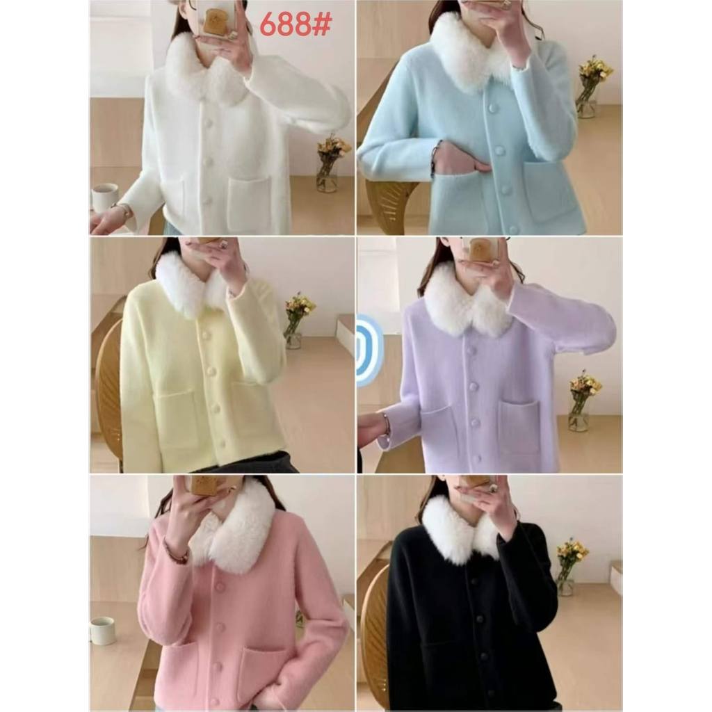 KEIKO SOFT FUR CARDIGAN #688