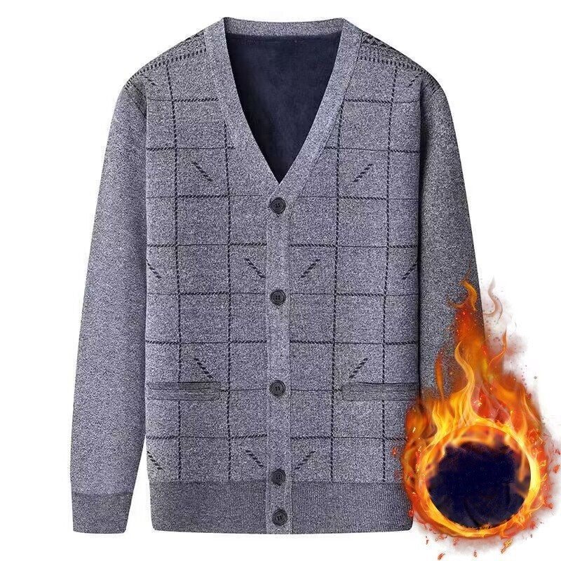 GIO MAN THERMAL KNIT CARDIGAN