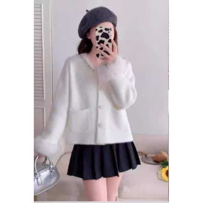 BLINGSEOUL SOFT FURRY CARDIGAN