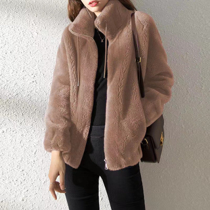 FUR ZIP JACKET