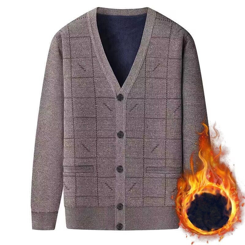 GIO MAN THERMAL KNIT CARDIGAN
