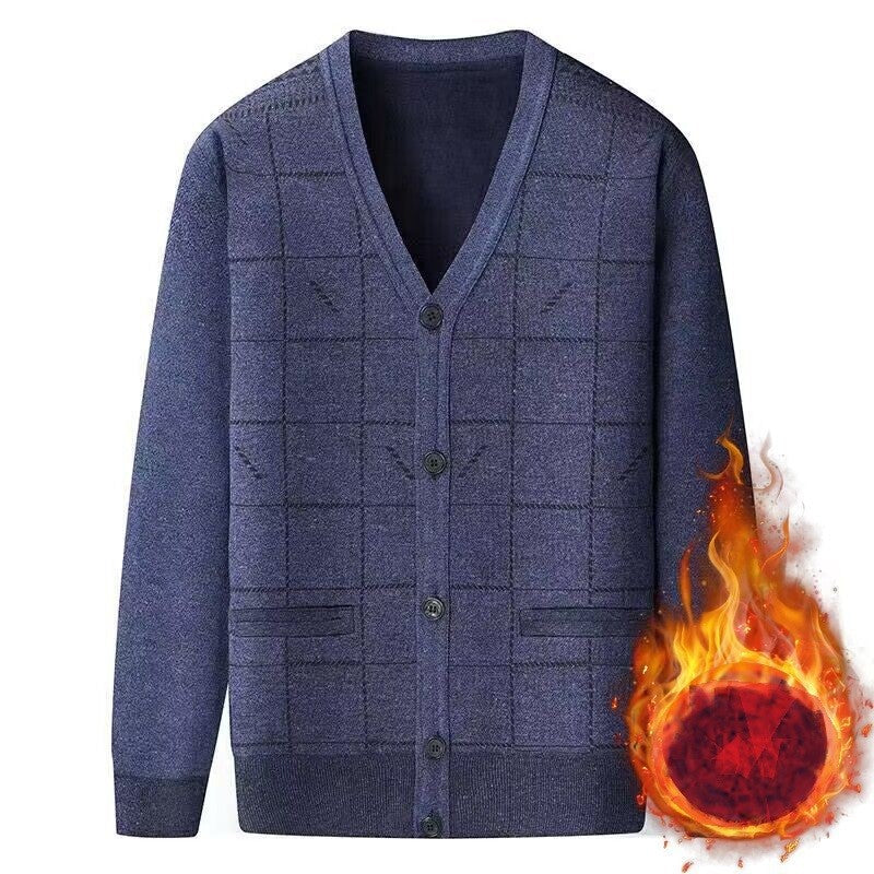 GIO MAN THERMAL KNIT CARDIGAN