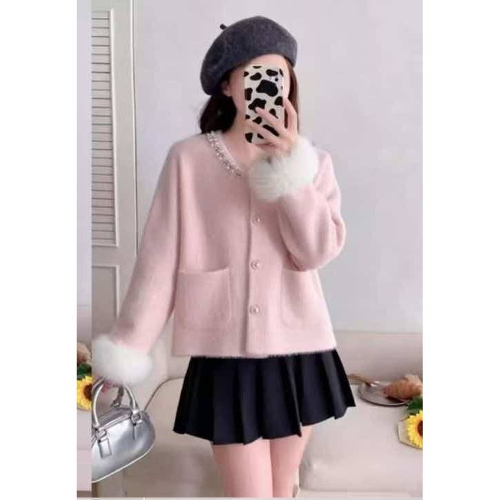 BLINGSEOUL SOFT FURRY CARDIGAN