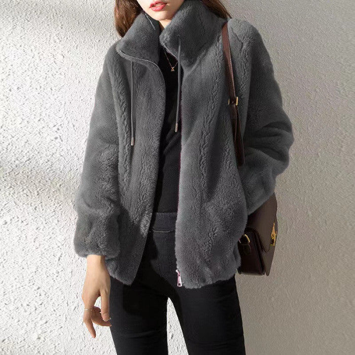 FUR ZIP JACKET