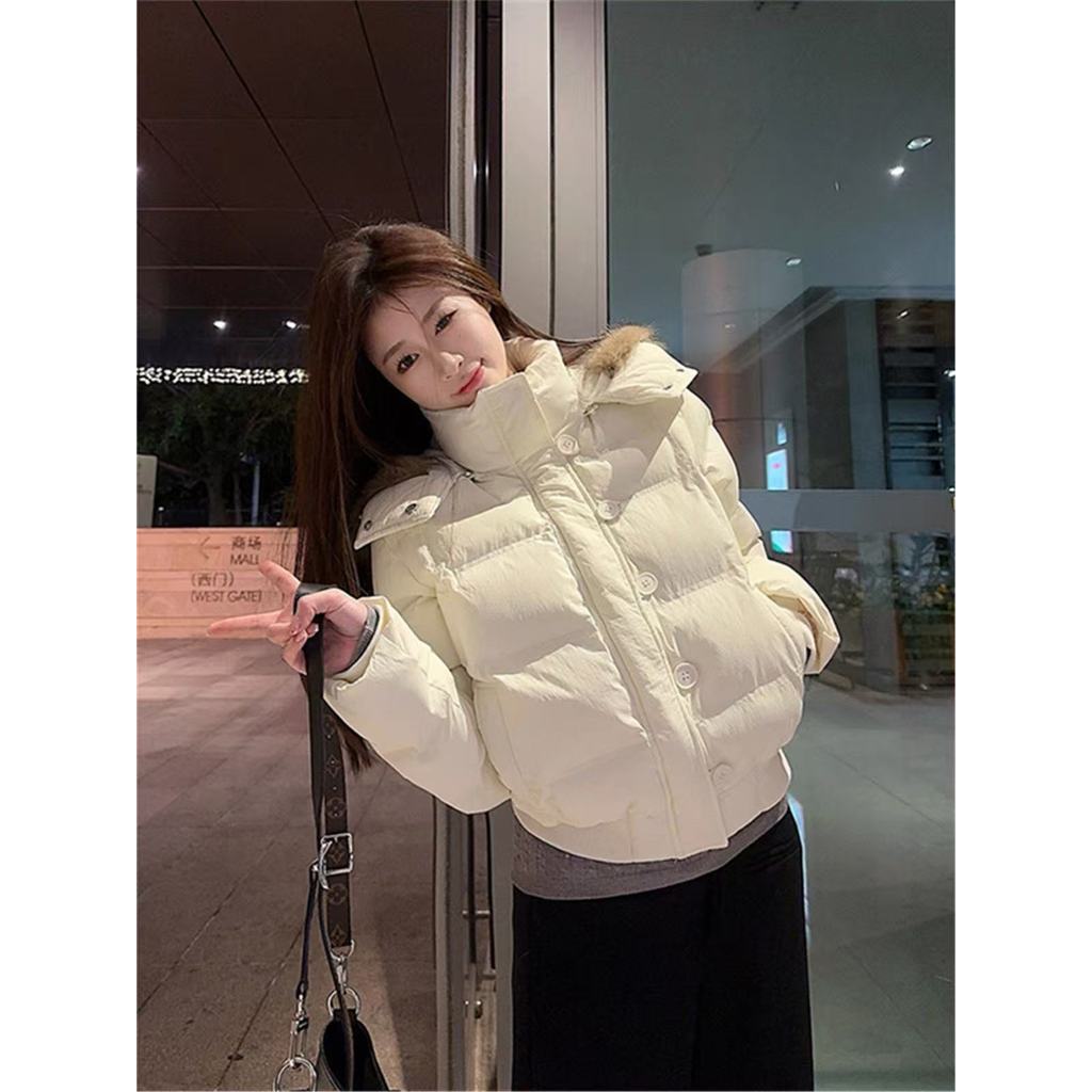 DONNA HOODIE FUR PADDING COAT