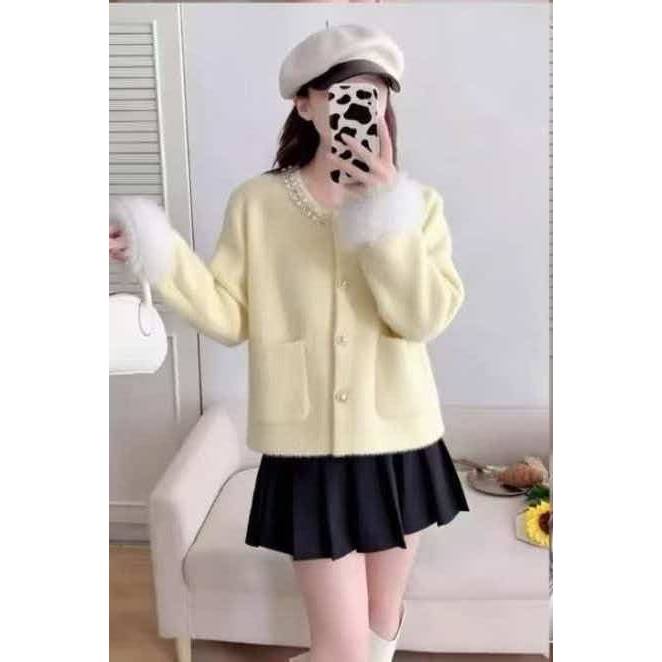 BLINGSEOUL SOFT FURRY CARDIGAN