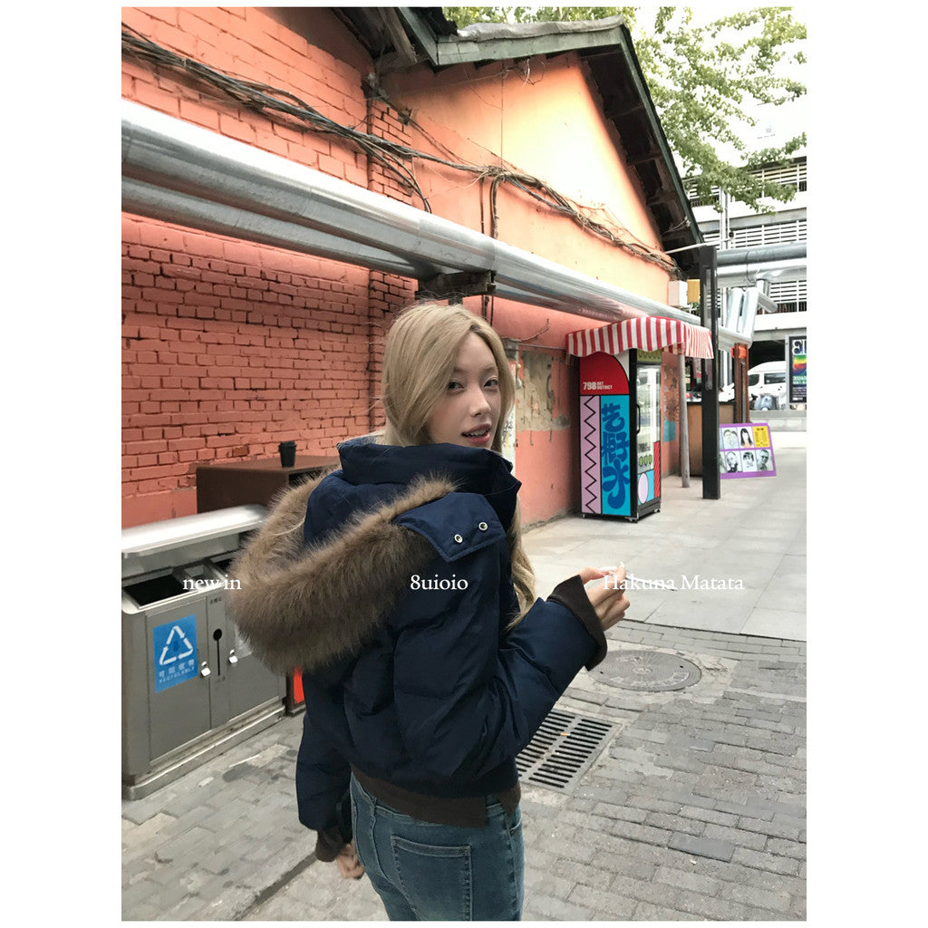 DONNA HOODIE FUR PADDING COAT