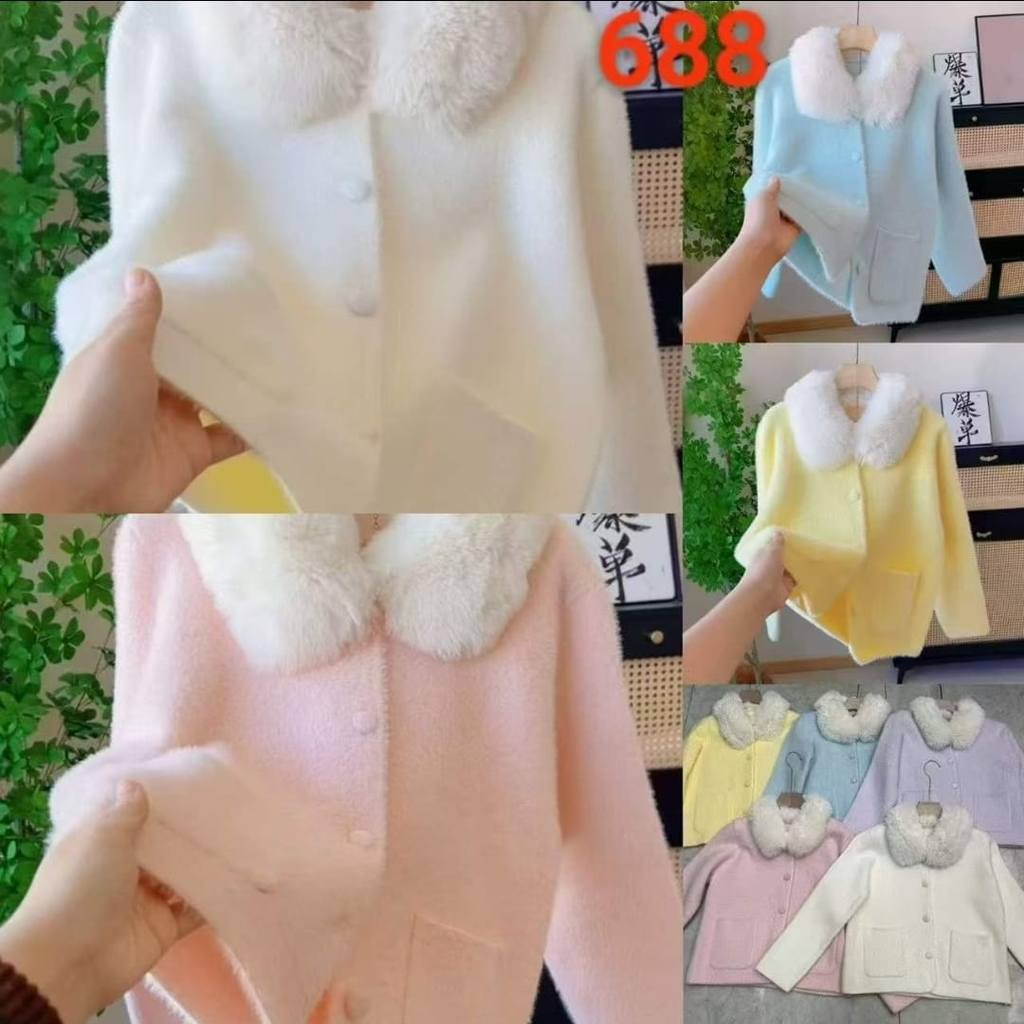 KEIKO SOFT FUR CARDIGAN #688