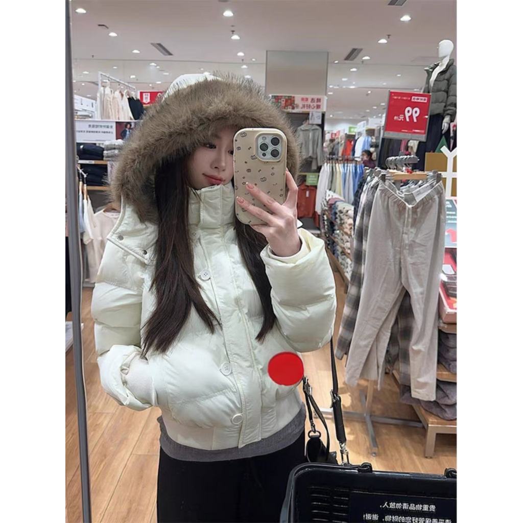 DONNA HOODIE FUR PADDING COAT