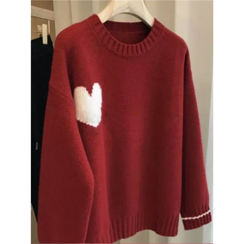 SWEETHEART KNIT SWEATER WOOL BLEND