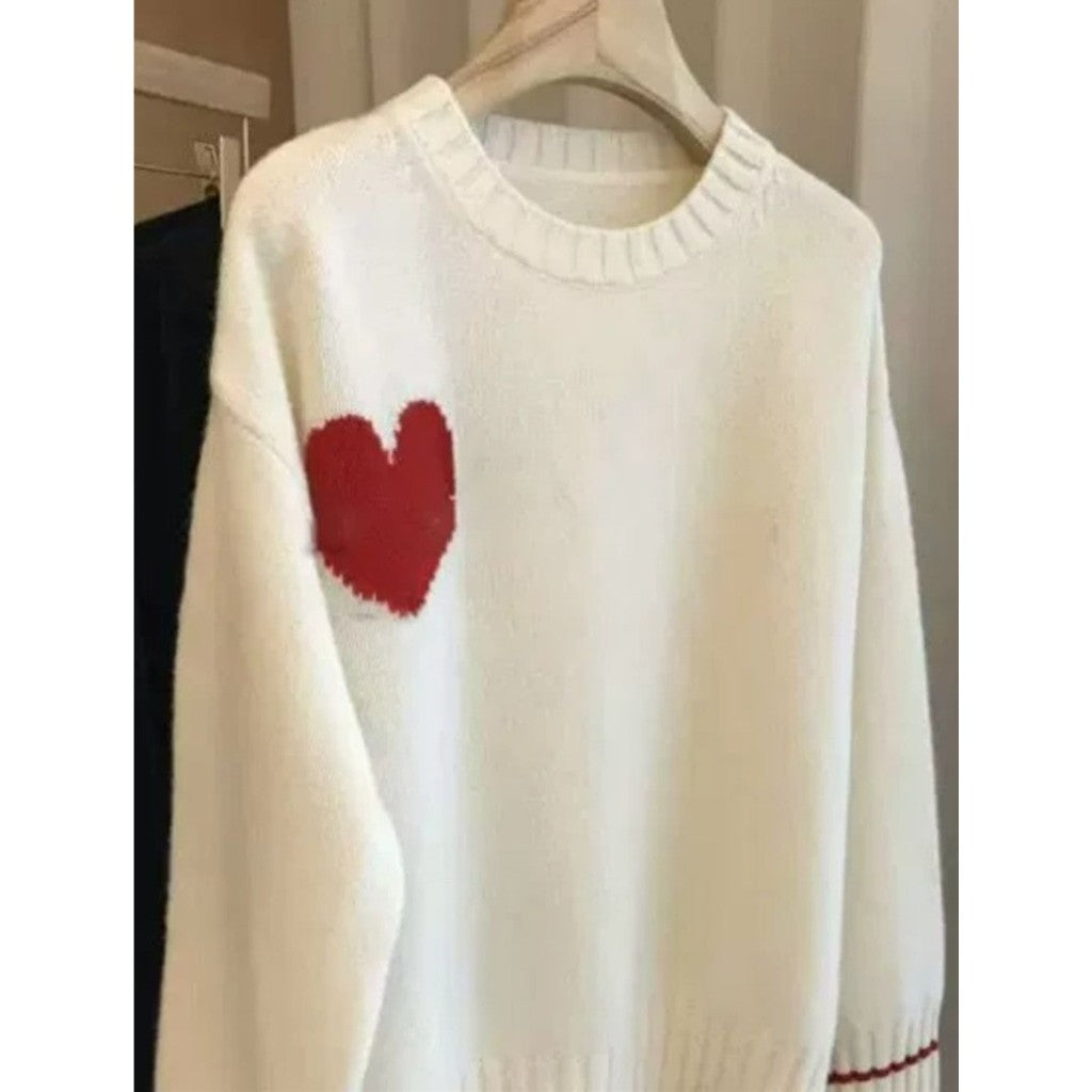 SWEETHEART KNIT SWEATER WOOL BLEND